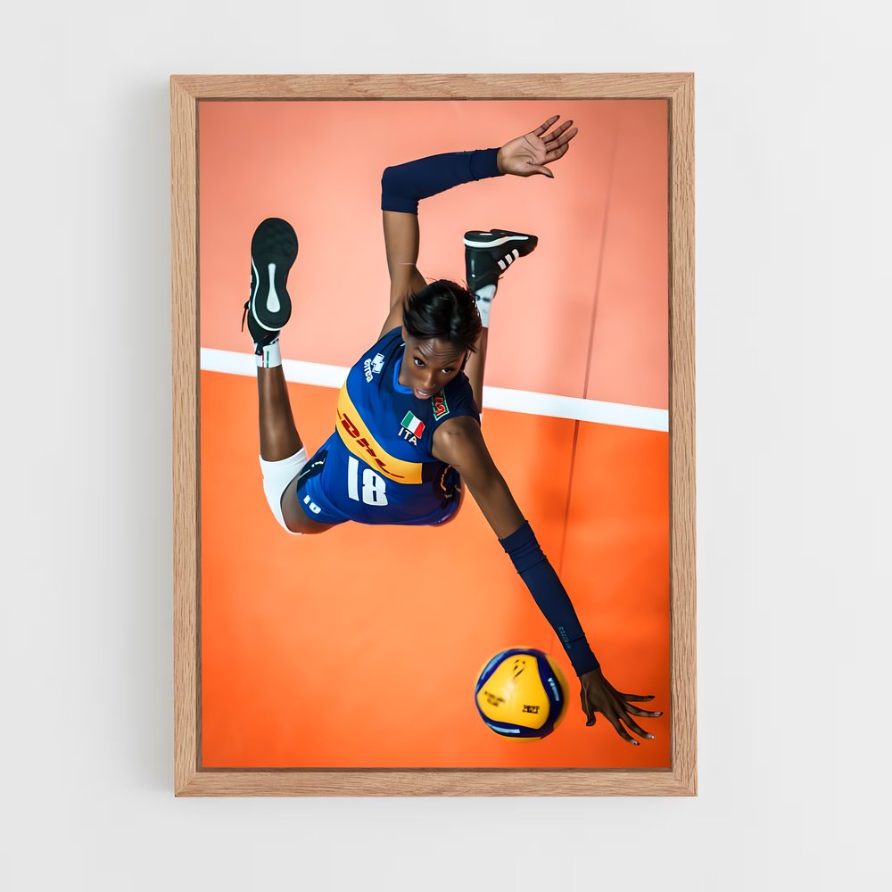 Poster Paola de egonu – affiche Volleyball (vue 4)